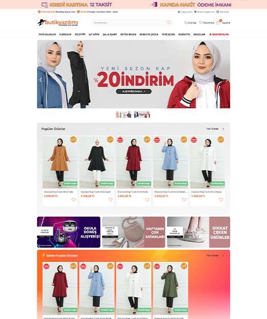 Butik ve Giyim E-Ticaret Yazılımı