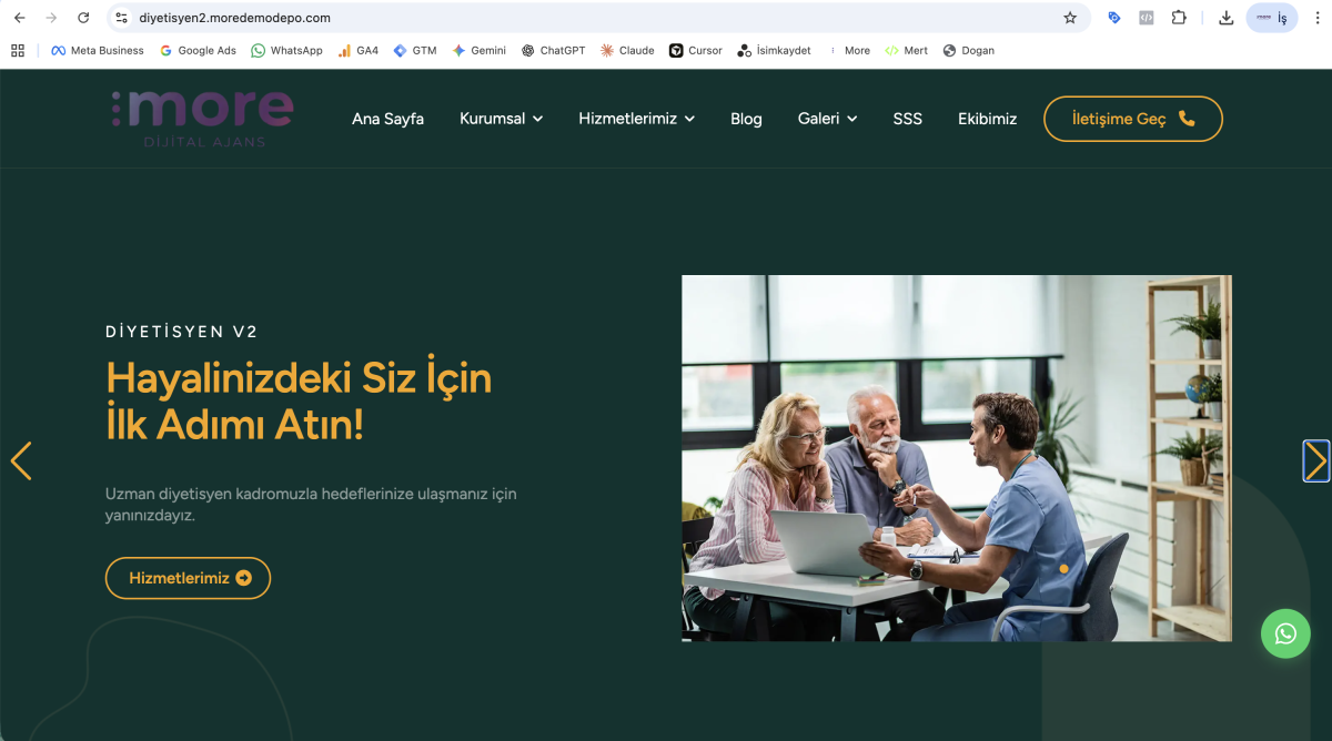 Diyetisyen v2 - Premium Diyet ve Sağlık Merkezi Yazılımı