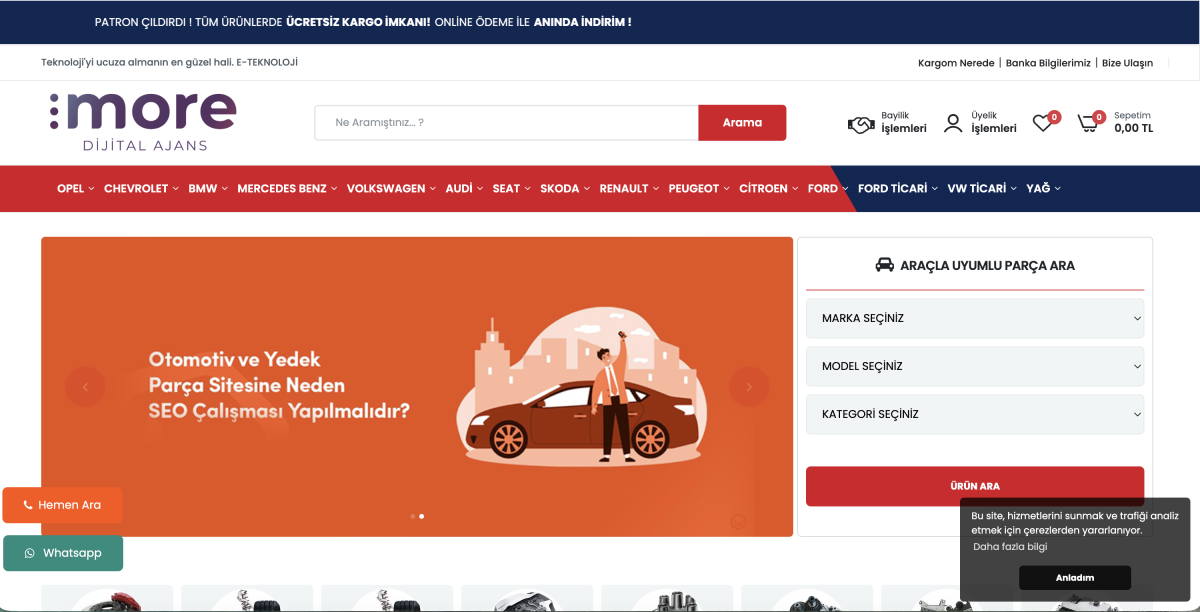 Oto Yedek Parça Yazılımı