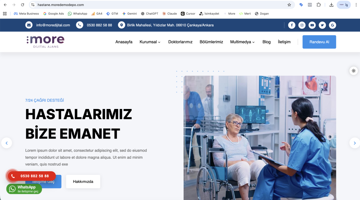 Hastane v1 - Kapsamlı Hastane ve Tıp Merkezi Yazılımı