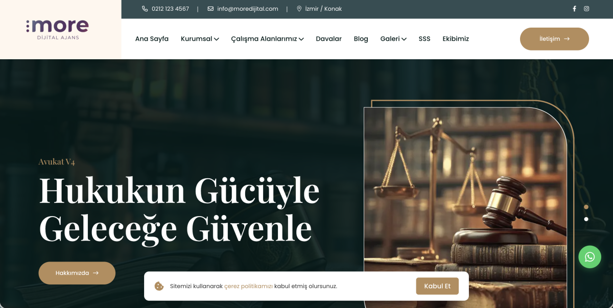 Avukat v3 - Profesyonel Avukat ve Hukuk Bürosu Sitesi