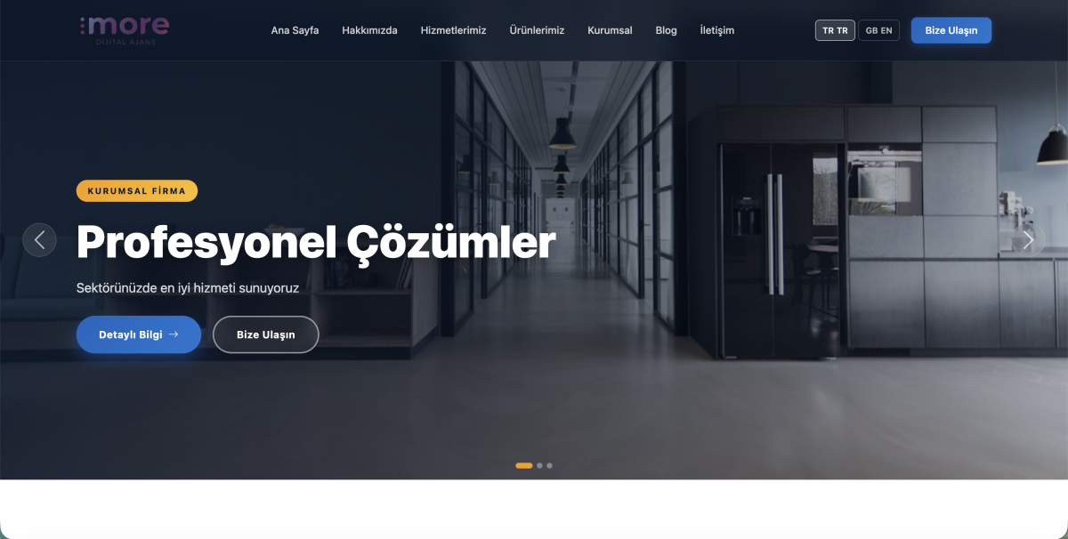 Çok Dilli Gelişmiş Kurumsal Web Paketi