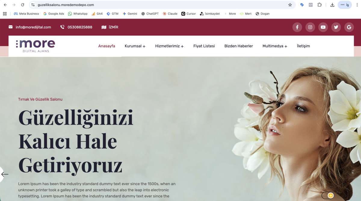 Güzellik Salonu v1 - Premium Güzellik Merkezi ve Kuaför Yazılımı