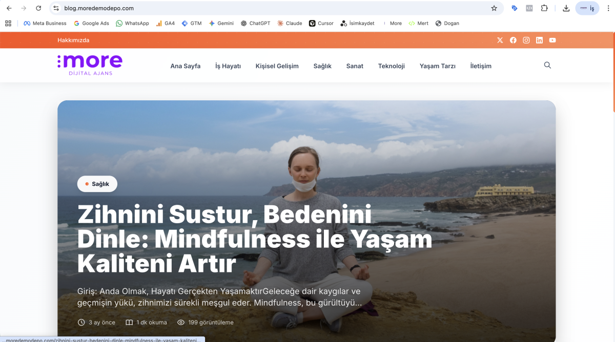 Blog v1 - Modern ve SEO Odaklı İçerik Yönetim Sistemi
